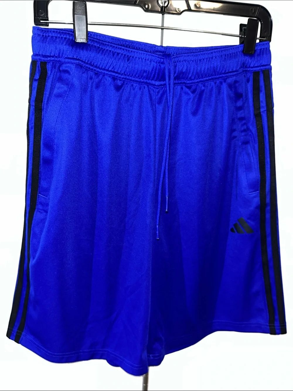 New Blue Black Adidas Tennis Pickleball workout gym training shorts mens M nwot